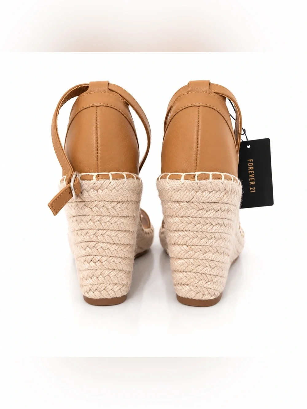 Forever 21 Tan Espadrille Wedges